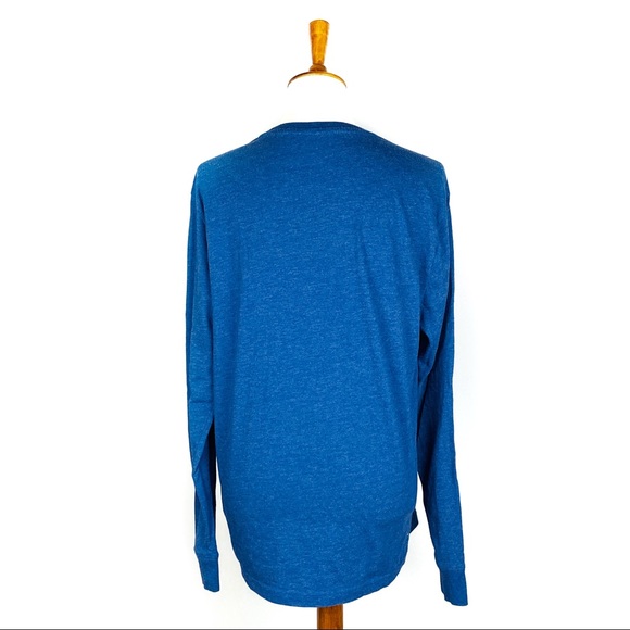 Aeropostale Navy Long Sleeve Crew Neck Tee Shirt Size Medium - Picture 4 of 8